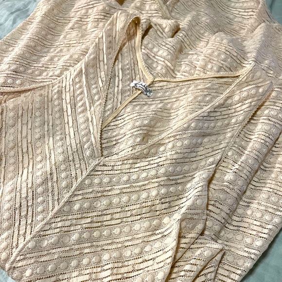 Free People Intimately Lila Slip Sheer Lace Midi Tea Length Dress Size Small - Picture 3 of 5